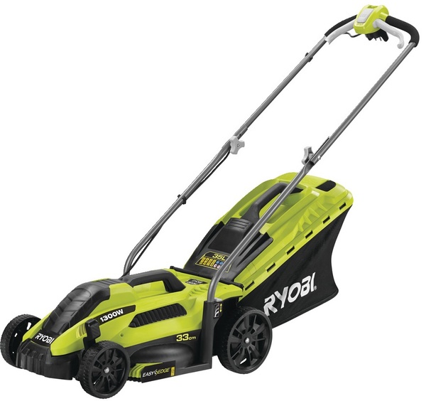 Газонокосилка Ryobi RLM13E33S 1300Вт 33см 35л 20-60мм EasyEdge 9кг