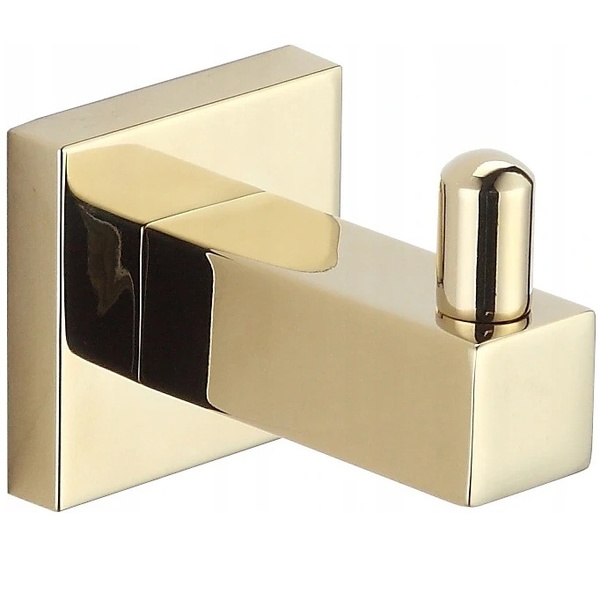Крючок настенный одинарный MEXEN CUBE прямоугольный металлический золото MEX-7020635-50
