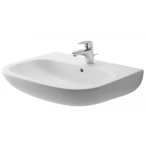 Раковина подвесная для ванны 600мм x 460мм DURAVIT D-CODE белый полукруглая 23106000002