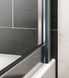 Двері скляні для душової ніші універсальні розпашні двосекційні HUPPE X1 190x80см прозоре скло 6мм профіль хром 140903.069.321 4 з 5