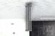 Шторка скляна для ванної універсальна гармошка 120x140см REA IDEA скло прозjре 4мм профіль хром REA-W0850 5 з 10