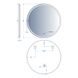 Дзеркало у ванну DEVIT AllRound 87.8x87.8см із підсвіткою кругле 5501090 2 з 8