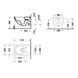 Унитаз подвесной безободковый белый DURAVIT ARCHITEC с сиденьем с микролифтом 2572090000+0069690000 2 из 2