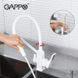 Cмеситель для кухни с краном для фильтрованной воды GAPPO белый латунь G4317-8 2 из 6