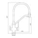 Змішувач для кухні із краном для фільтрованої води GAPPO білий латунь G4317-8 6 з 6