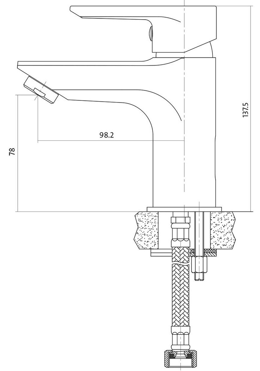 Комплект змішувачів для ванни CERSANIT VERO B246 хром латунь 000021653