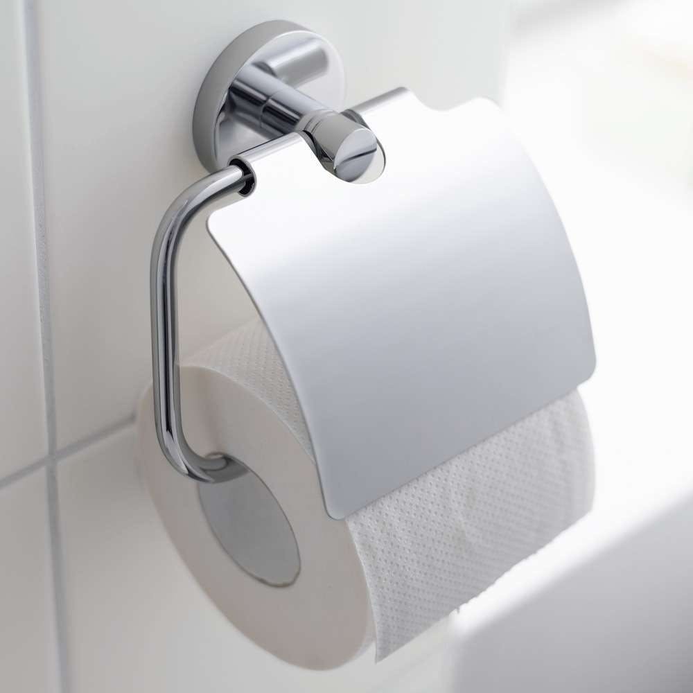 Держатель туалетной бумаги с крышкой GROHE Essentials хром металл 40367001