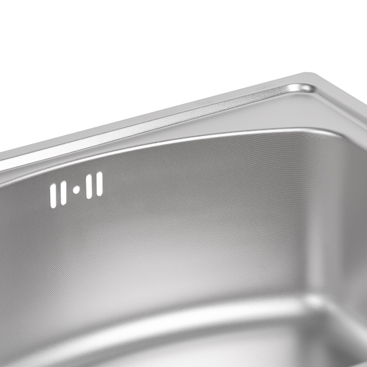 Кухонна мийка металева прямокутна Q-TAP 415мм x 475мм мікротекстура 0.8мм із сифоном QT4842MICDEC08