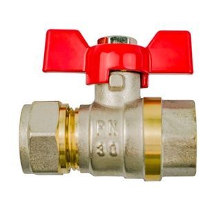 Кран шаровой обжимной KARRO 1/2" вн-обжим 16мм PN30бар SQ-1039084