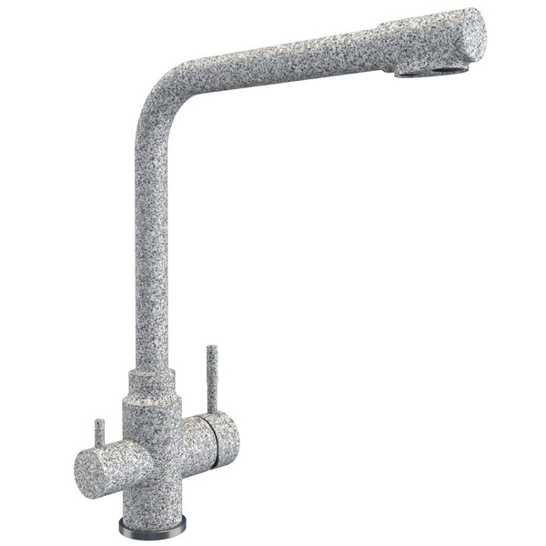 Cмеситель для кухни с краном для фильтрованной воды PLATINUM KT 8201 (8626) серый нержавеющая сталь PLS-A33369