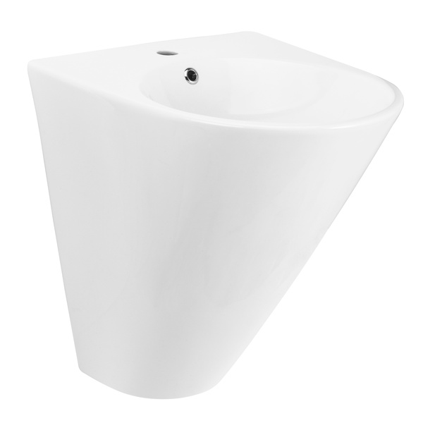 Раковина подвесная для ванной 480мм x 525мм VOLLE OLIVA белый полукруглая 13-45-151