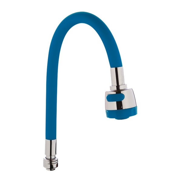 Излив для смесителя ZERIX гибкий рефлекторный для кухни 55см синий 3/4" ZX2629