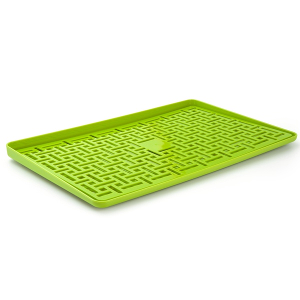 Сушилка для посуды MVM 388x245x20мм пластиковая зеленая DR-04 GREEN