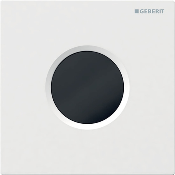Кнопка слива для инсталляции сенсорная GEBERIT Type01 металлическая одинарная глянцевая белая 116.031.11.5