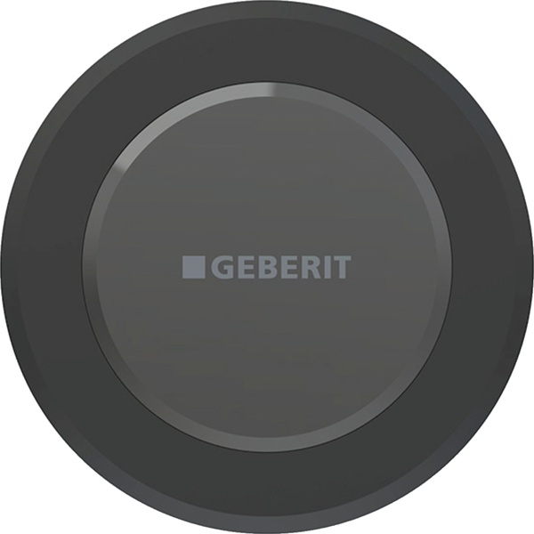 Кнопка зливу для інсталяції сенсорна GEBERIT Тип 10 ИК нержавійка подвійна матована чорна 115.956.14.6