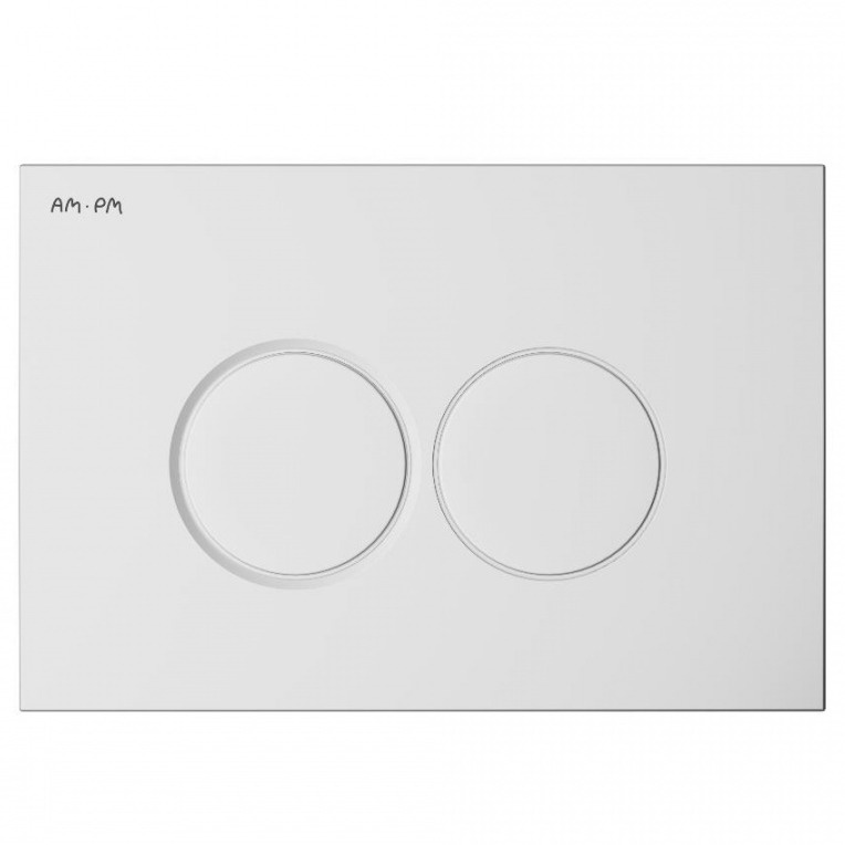 Кнопка слива для инсталляции AM.PM ProC пластиковая двойная глянцевая белая I070101