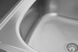 Мийка для кухні із нержавіючої сталі прямокутна накладна PLATINUM 4050 САТИН 500x400x160мм матова 0.7мм із сифоном PLS-A226 4 з 5