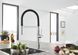 Змішувач для кухні одноважільний з гнучким виливом GROHE Essence чорний латунь 30503000 2 з 9