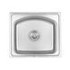 Кухонна мийка металева прямокутна Q-TAP 415мм x 475мм мікротекстура 0.8мм із сифоном QT4842MICDEC08 1 з 7