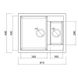 Кухонная мойка композитная прямоугольная LIDZ BLA-03 495мм x 610мм черный на полторы чаши без сифона LIDZBLA03615500200 2 из 7