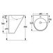Раковина подвесная для ванной 480мм x 525мм VOLLE OLIVA белый полукруглая 13-45-151 2 из 3