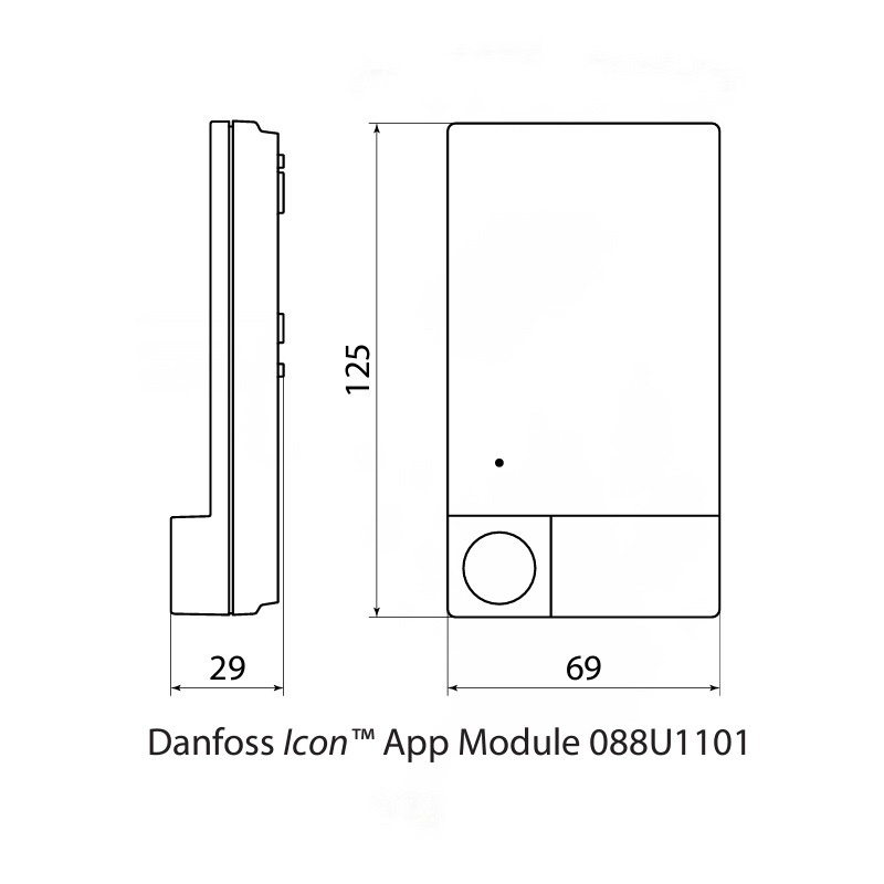 Модуль Wi-Fi DANFOSS Icon™ App Module Wi-Fi бездротовий з програмуванням 088U1101