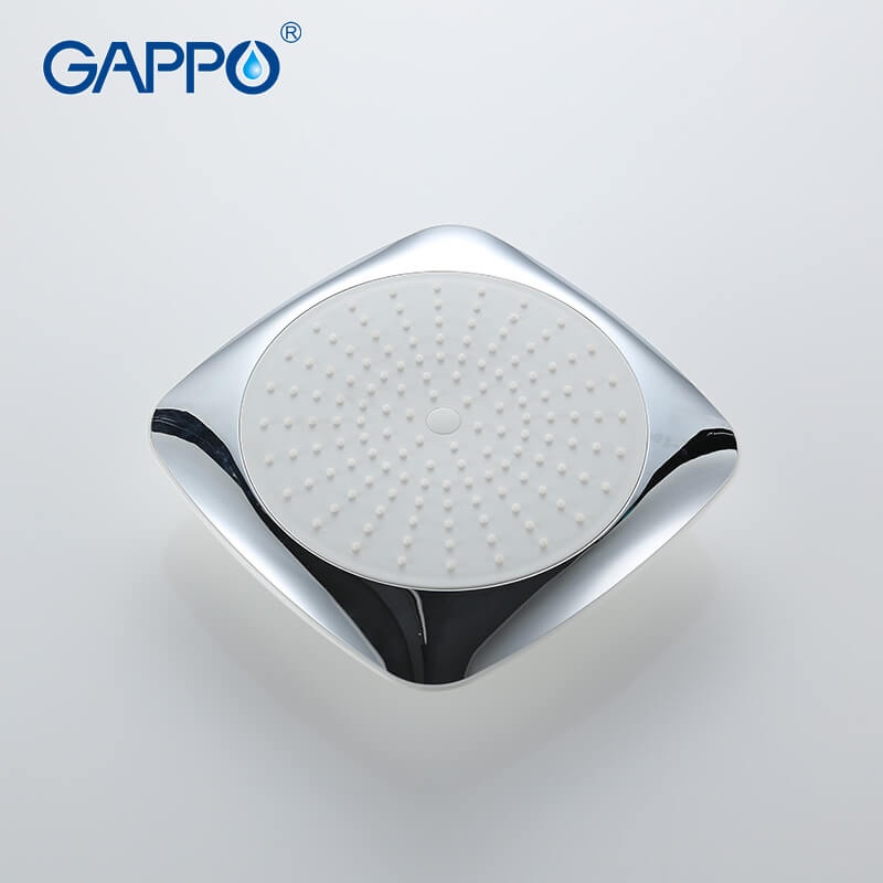 Душевая система GAPPO с верхним душем и изливом латунная белая G2448