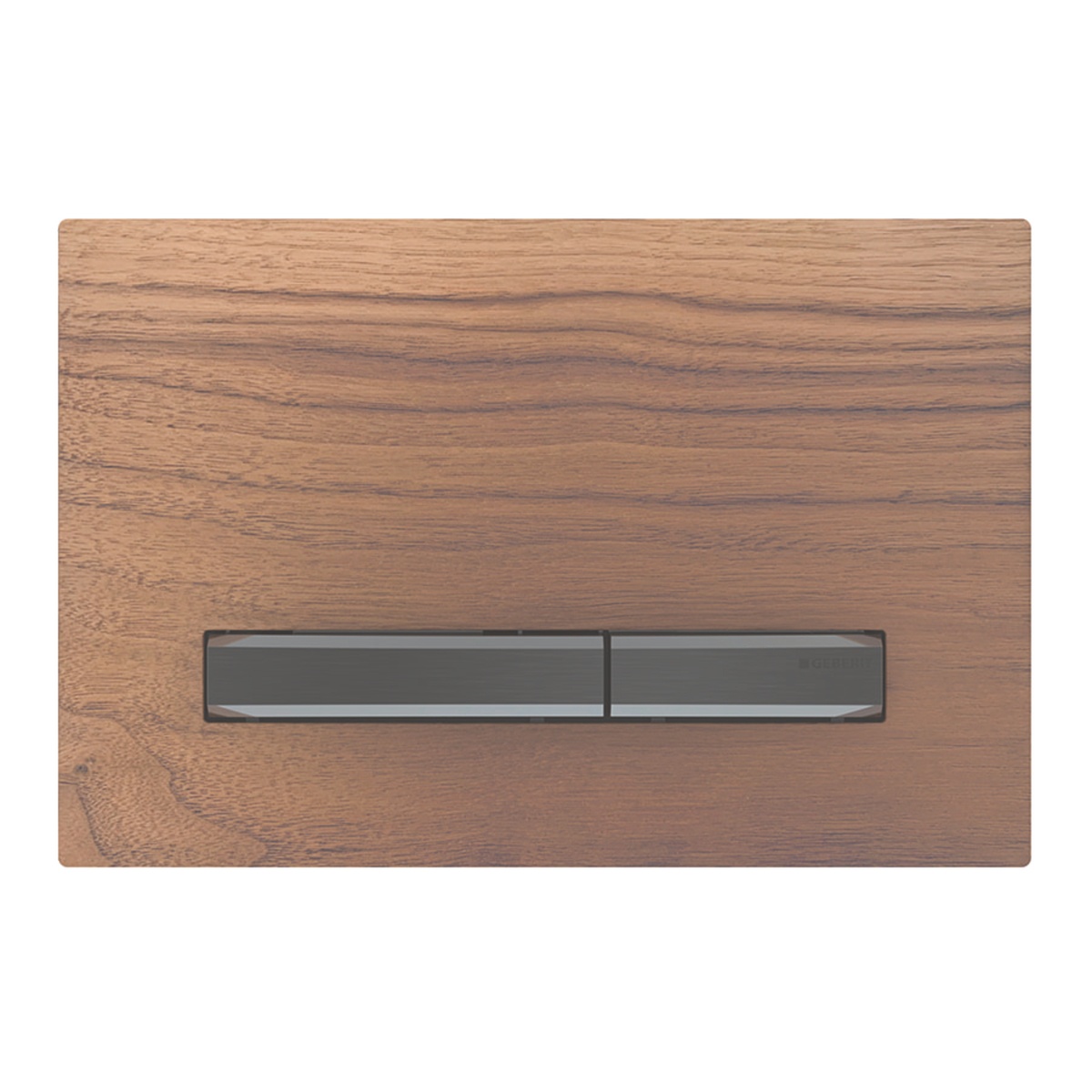 Кнопка слива для инсталляции GEBERIT Sigma50 деревянная двойная глянцевая коричневая 115.671.JX.2