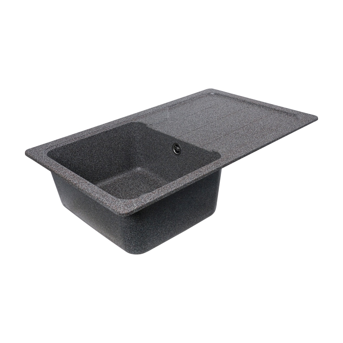 Мийка для кухні гранітна прямокутна PLATINUM 7850 VERONA 775x495x180мм без сифону сіра PLS-A25153