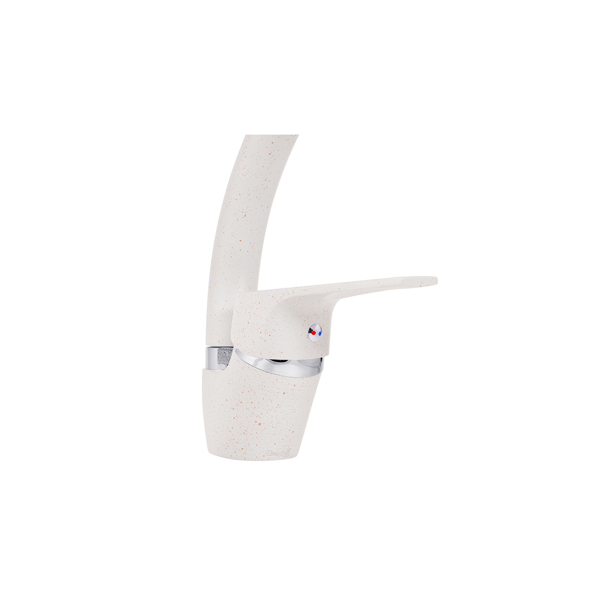 Змішувач для кухні одноважільний KRONER Odra-S035 білий силумін CV021242