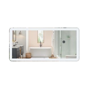 Дзеркало прямокутне для ванної Q-TAP Swan 70x140см із підсвіткою сенсорне увімкнення QT1678141470140W