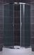 Кабина для душа полукруглая угловая двухдверная c поддоном EGER BALATON 90x90x200см тонированное стекло 6мм профиль хром 599-507-15 3 из 4
