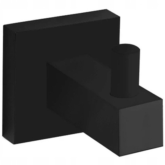 Крючок настенный одинарный MEXEN CUBE прямоугольный металлический черный MEX-7020635-70