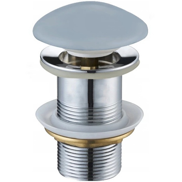 Донный клапан нажимной для раковины MEXEN без перелива керамический 1 1/4" матовый серый MEX-79910-69