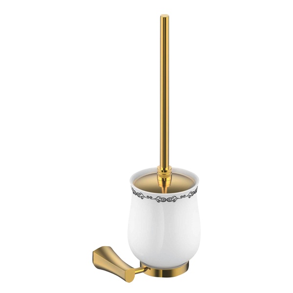 Ершик для туалета с подставкой подвесной IMPRESE CUTHNA золотой керамика 150280 zlato
