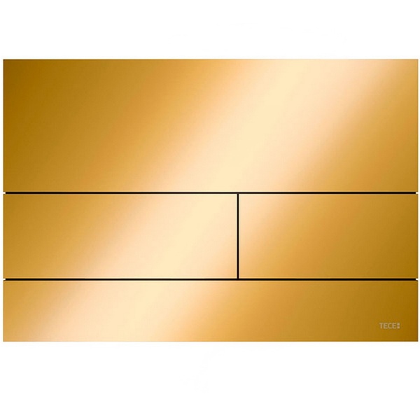 Кнопка зливу для інсталяції TECE Square II металева подвійна глянцева золота 9240839