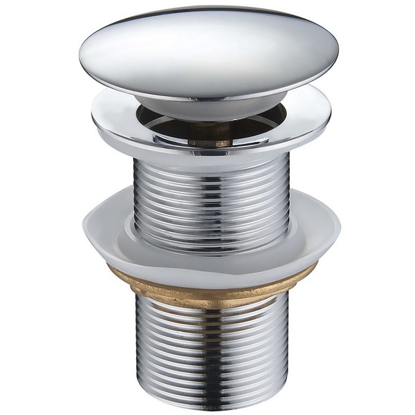Донний клапан натискний для раковини MEXEN без переливу латунь 1 1/4" глянцевий хром MEX-79910-00