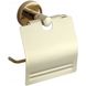 Тримач для туалетного паперу із кришкою MEXEN Remo округлий металевий золото MEX-7050733-50 1 з 2