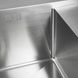 Мийка для кухні із нержавіючої сталі прямокутна PLATINUM Handmade 650x500x230мм матова 1.2мм із сифоном PLS-A33652 4 з 5