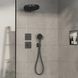 Внешняя часть смесителя без скрытой части HANSGROHE ShowerSelect Comfort E графит латунь 155x155мм 15575340 3 из 6