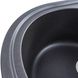 Мийка для кухні гранітна овальна PLATINUM 6250 SOUL 620x500x220мм без сифону сіра PLS-A40827 5 з 8