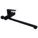 Cмеситель однорычажный настенного монтажа AIM черный латунь DG01252 matte black 1 из 6