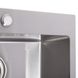 Мойка для кухни из нержавеющей стали квадратная MIXXUS MX5050-200x1.0-SATIN 500x500x200мм матовая 1мм с сифоном MX0580 2 из 3