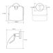 Держатель для туалетной бумаги с крышкой BEMETA Hematit округлый металлический серый 159112012 2 из 4