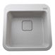 Мийка на кухню гранітна квадратна GLOBUS LUX BARBORA 510x510мм сіра без сифону 000006836 1 з 6