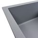 Мийка для кухні гранітна прямокутна PLATINUM 7050 CASCADA 700x500x200мм без сифону сіра PLS-A42102 4 з 8