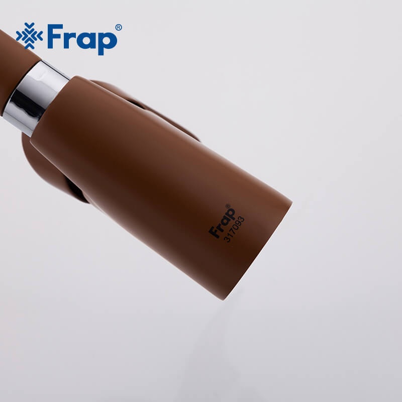 Cмеситель для кухни однорычажный FRAP коричневый силумин F4101-14