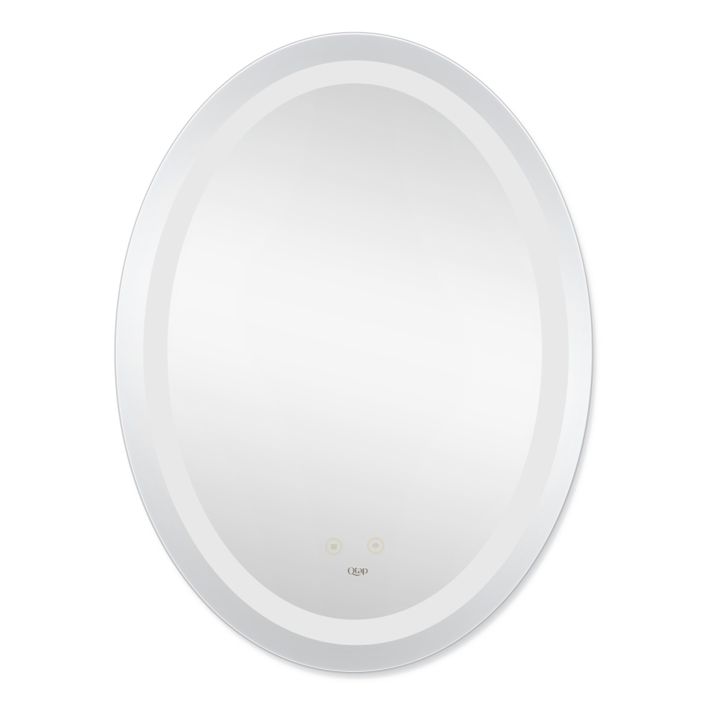 Зеркало овальное в ванную Q-TAP Mideya 79x59см c подсветкой сенсорное включение антизапотевание QT2078B8051W