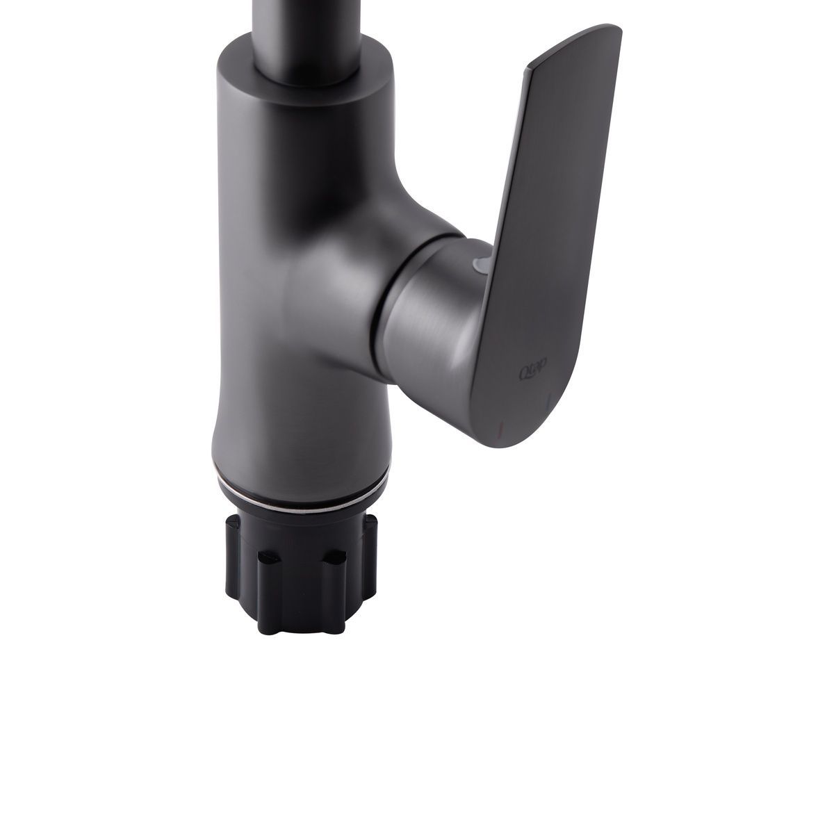 Кран на кухню однорычажный Q-TAP Zelnava 9050101FG черный латунь QTZELN9050101FG