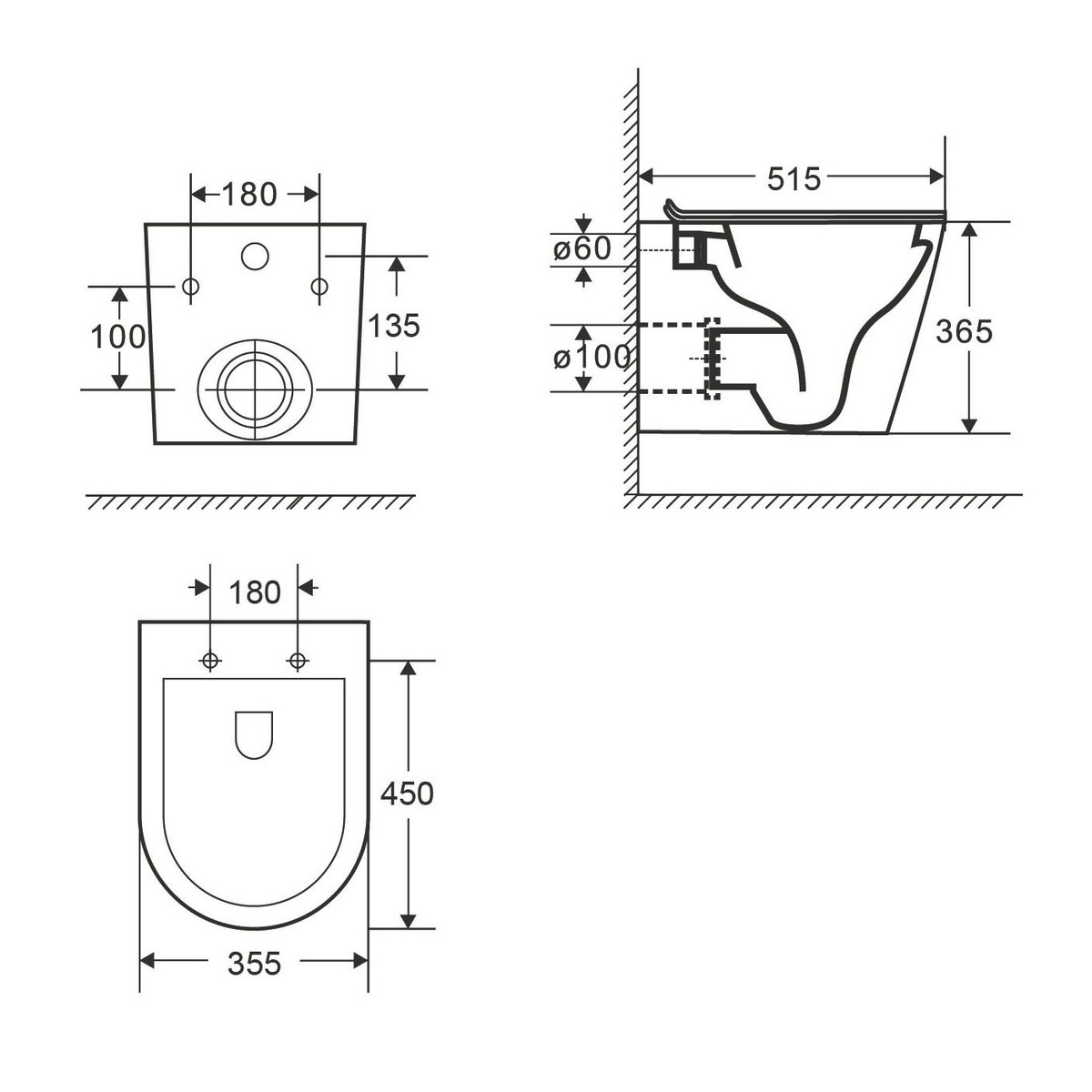Комплект інсталяції VOLLE MASTER EVO кнопка чорна безобідковий унітаз VOLLE з кришкою мікроліфт дюропласт 13-17-316 Black+212010+222113